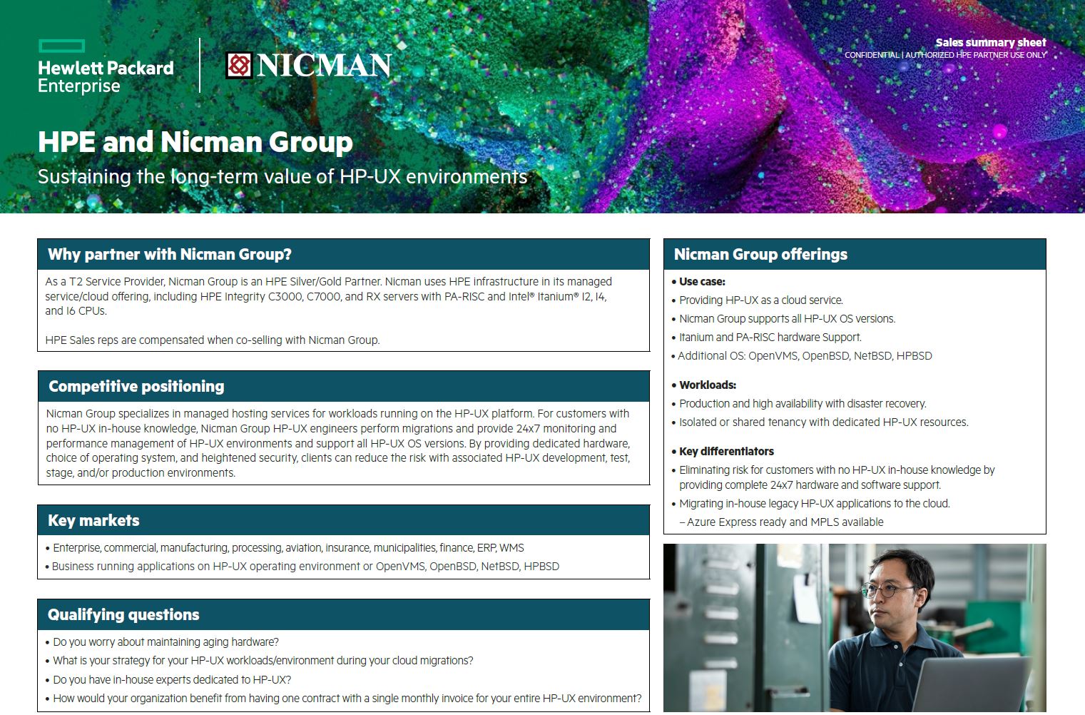 HPE Nicman Group Battle Card